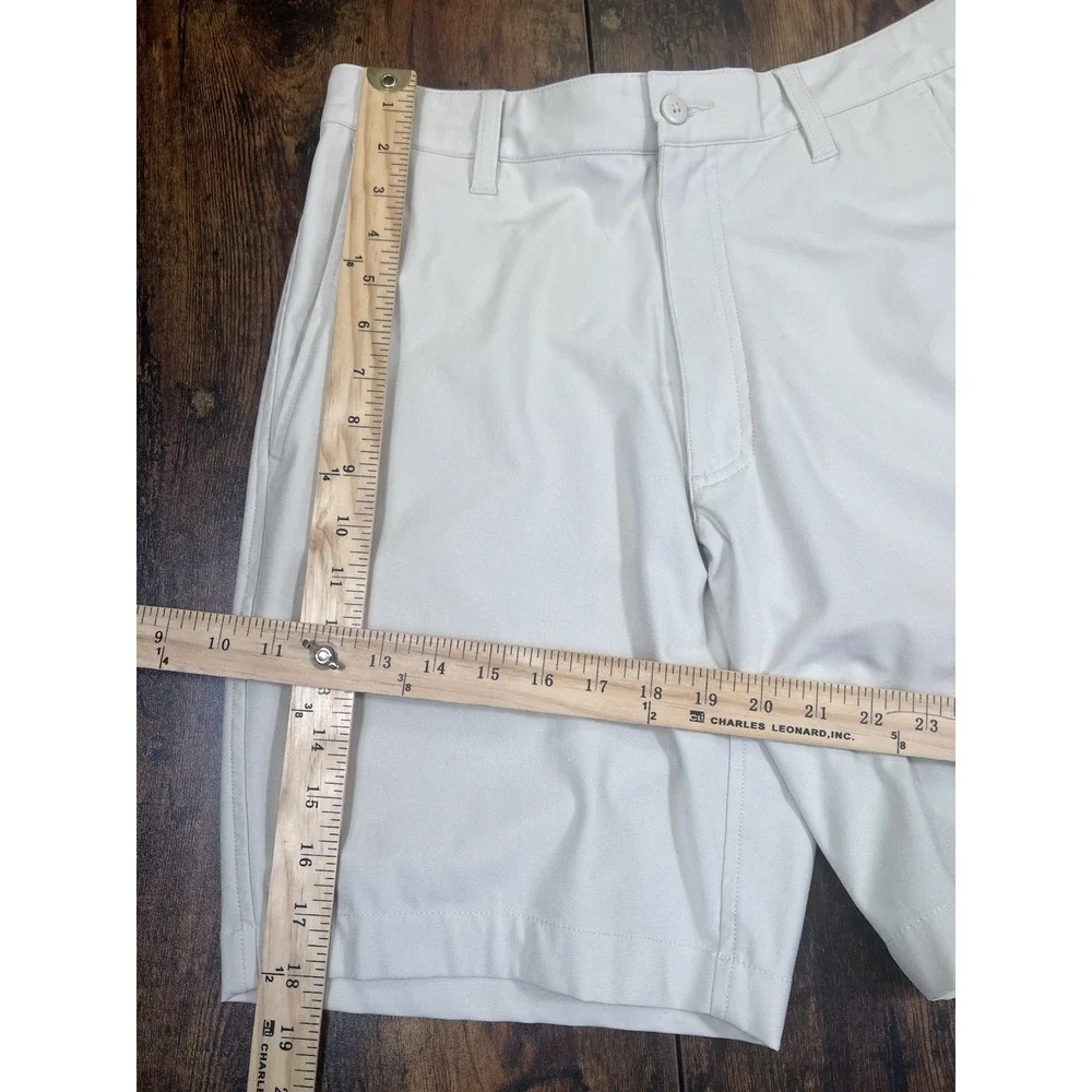 FootJoy FJ Men's Golf Shorts Khaki Size 30 Performance Flat Front 9